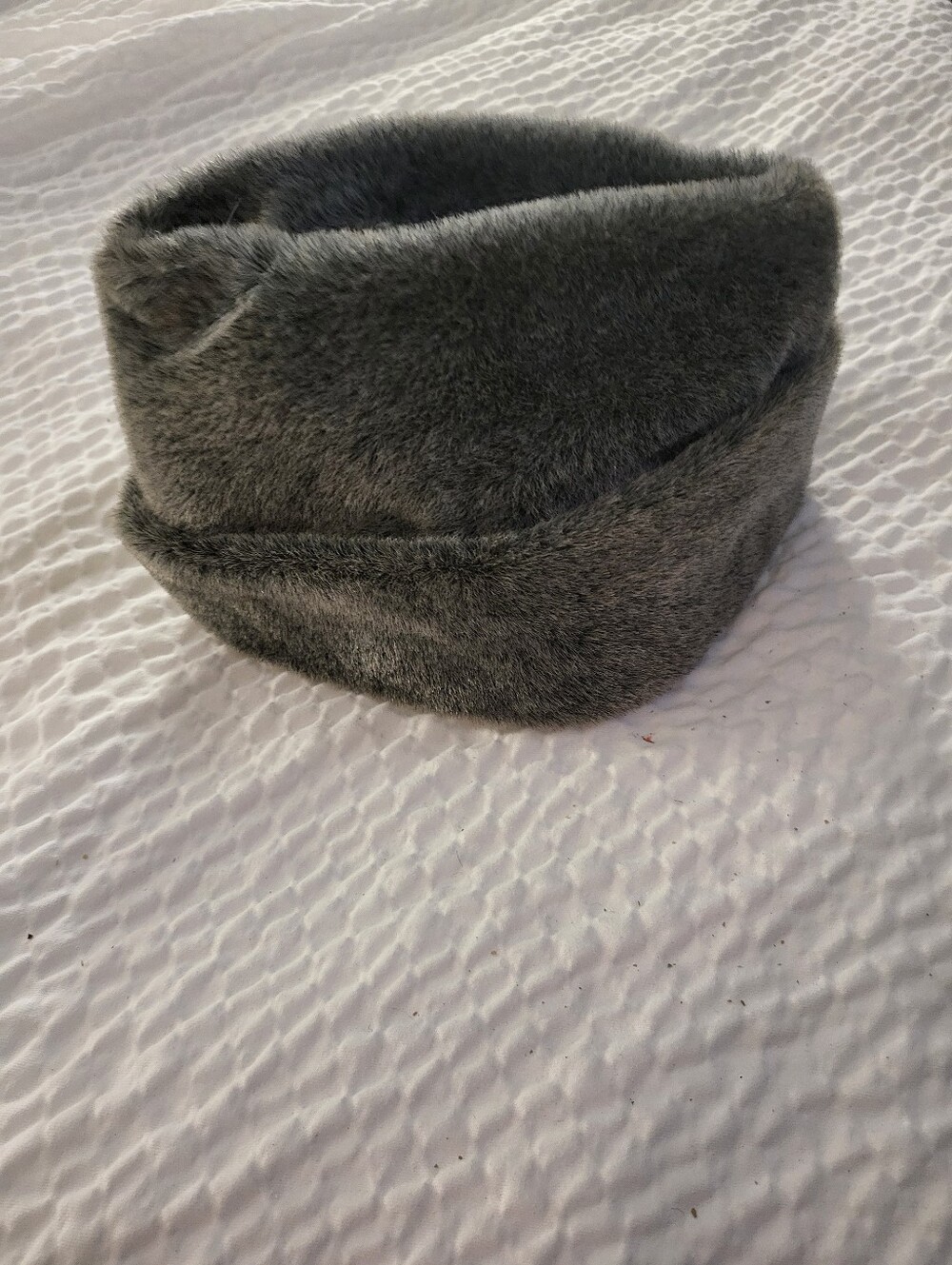 Vtg Macy's Mens Russian Faux Fur Cossack Hat L USA Union Made EUC